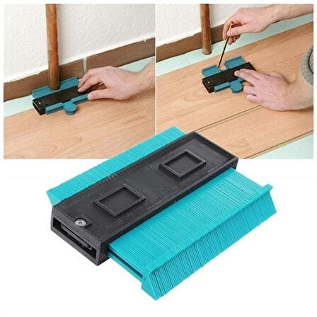 Büro Ev Ofis Mutfağı için Plastik Kontur Ölçüm Cihazı Ahşap Fayans Şekillendirme Kalıbı