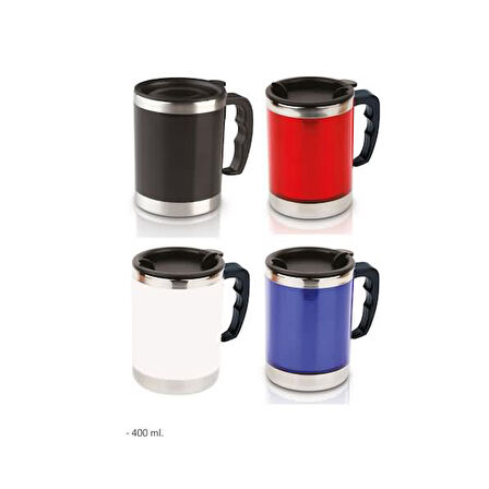 Büro Ev Ofis Kamp Keyfi için Termoslu Seyahat Bardağı Mug