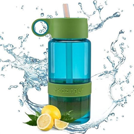 Büro Ev Ofis Mutfağı için 500ML Narenciye Sıkmalı Detoks Sporcu Şişe Matarası
