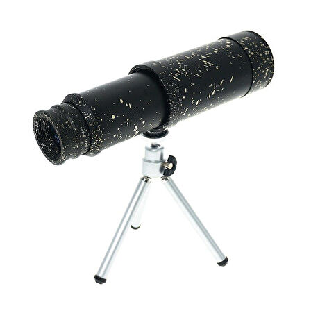 Büro Ev Ofis Kamp Keyfi için 23-1000MT 50X50 Çantalı Siyah Metal Büyük Korsan Dürbünü