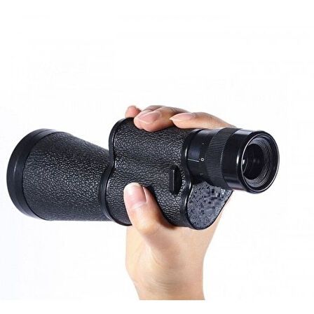 Büro Ev Ofis Kamp Keyfi için 7X50 Rus İşi Deri Kaplı Metal Tek Göz Dürbün