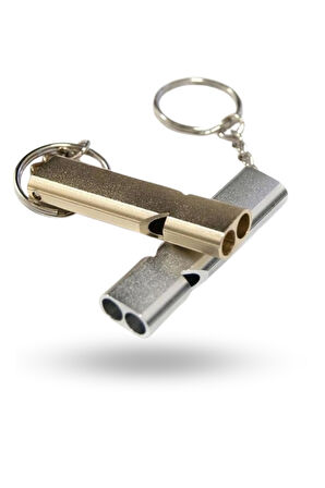 Büro Ev Ofis Kamp Deprem Çantası için Anahtarlık Tipi Alüminyum Acil İmdat Düdüğü