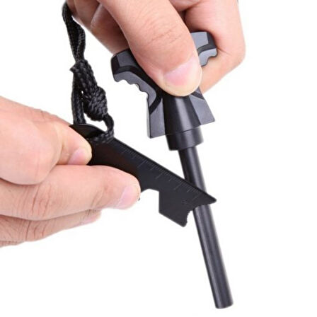 Büro Ev Ofis Kamp Keyfi için Magnezyum Çubuklu Acil Ataş Başlatma Acil durum Kiti