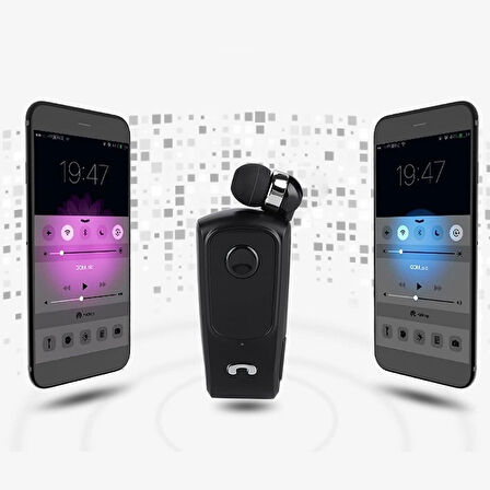 Büro Ev Ofis Personel Telefonu için Makaralı Kulak içi Bluetooth Kulaklıklı Mikrofon