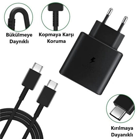 Büro Ev Ofis Telefonu için Taşınır Kablolu 65W Alet Hızlı Type-C Şarj Cihazı