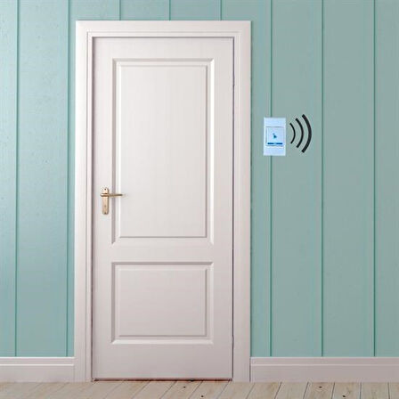 Büro Ev Ofis Depo Atölye İnşaat Yazlık için Wi-Fi Kablosuz Uyarı İkaz Kapı Çağrı Zili