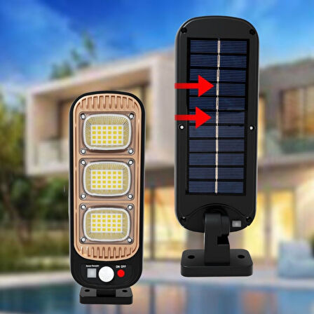 Büro Ev Ofis Bahçe Aydınlatması için Sensörlü Solar Güneş Enerji Şarjlı Duvara Tipi Lamba