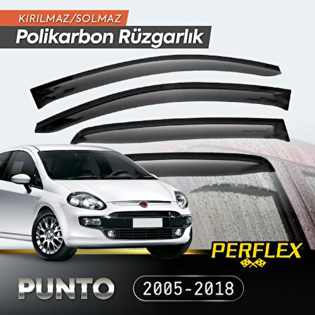 Büro Ev Ofis Arabası için 4PARÇA 2005-2018 Fiat Punto Grande Oto Mugen Cam Rüzgarlığı Seti