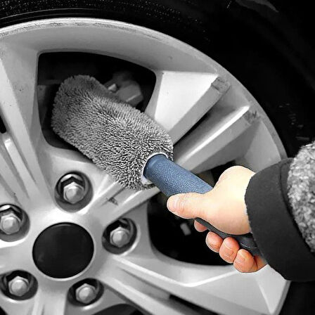 Büro Ev Ofis Arabası Bakımı için Araç Dışı Mikrofiber Oto Jant Temizleme Fırçası