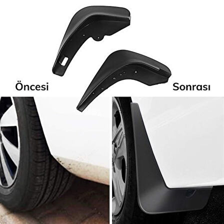 Büro Ev Ofis Arabası için Araç dışı 2ADET 19x32CM Ön Arka Çamur Önleyici Oto Çamurluk Paçalık