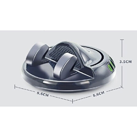 Büro Ev Ofis Arabası için Araç İçi 360 Dönen Yapışkanlı Numaratörlü Oto Telefon Tutucu