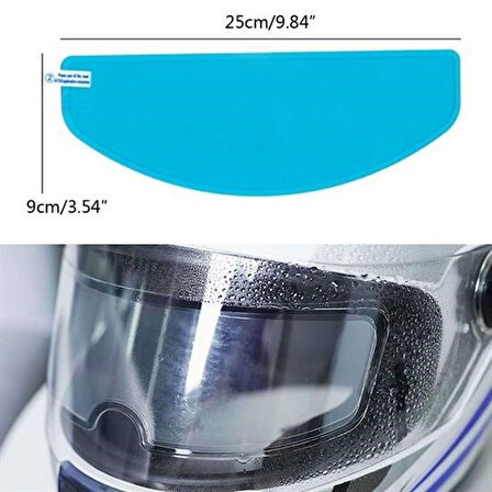 Büro Ev Ofis Motosiklet Kaskı için Buğu Önleyici Sızdırmaz Çizik Koruma Lens Filmi