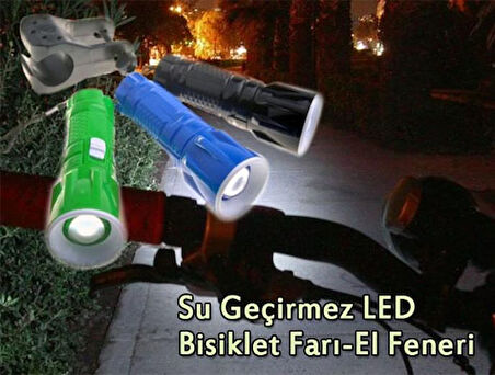 Büro Ev Ofis Yazlık Bisikleti için El Feneri Tipi Sızdırmaz Led Işıklı Ön Farı