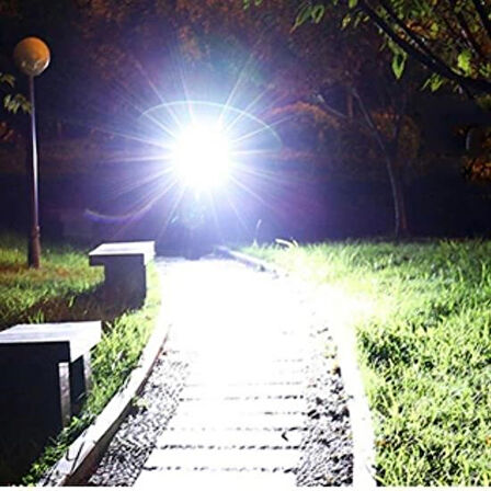 Büro Ev Ofis Yazlık Bisikleti için Solar Güneş Usb Şarjlı Fener Sızdırmaz Koranlı Led Işıklı Far