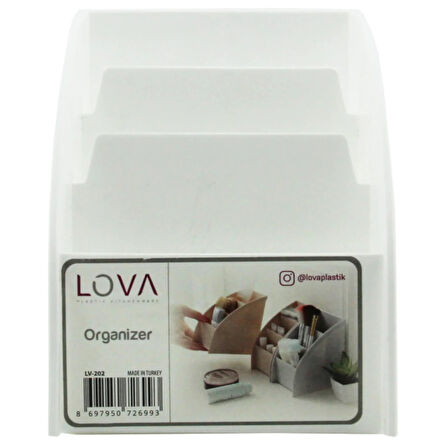 Büro Ev Ofis Hediyesi için 3ADET 3 Hazneli Çok Amaçlı Masaüstü Organizer