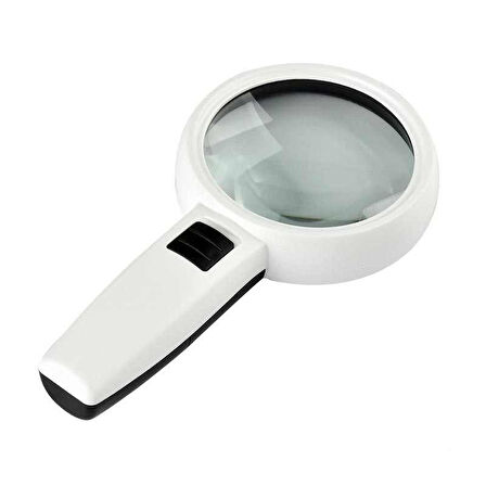 Büro Ev Ofis için 5X 95MM 3LED Büyüteç Takı Okuma Para Kontrol Büyüteci