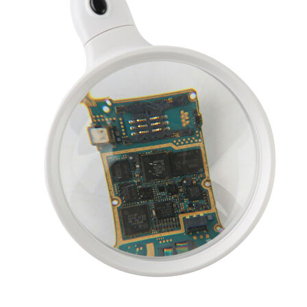 Büro Ev Ofis için 10X Büyütür Led Işıklı Büyüteç Masaüstü Okuma El Sanatları Onarım Büyüteci