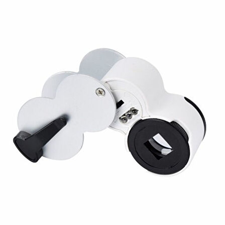 Büro Ev Ofis için 45X Büyütme 22MM Lens Led Işıklı Yalancı Para Kontrol Değerleme Büyüteci