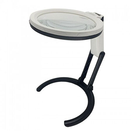 Büro Ev Ofis için 120MM 10LED Işıklı Büyüteç Çalışma Masası Büyüteci