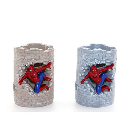 Büro Ev Ofis Okul Hediyesi için Çizgi Kahramanlı Örümcek İnsan Kalemlik