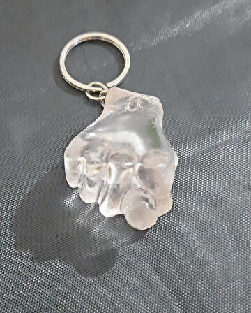 Büro Ev Ofis Hediyesi için Şeffaf Sevimli Muzip Nah Espirili Anahtarlık