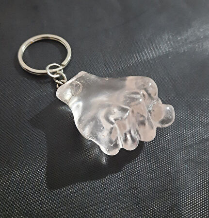 Büro Ev Ofis Hediyesi için Şeffaf Sevimli Muzip Nah Espirili Anahtarlık