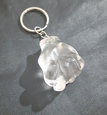 Büro Ev Ofis Hediyesi için Şeffaf Sevimli Muzip Nah Espirili Anahtarlık