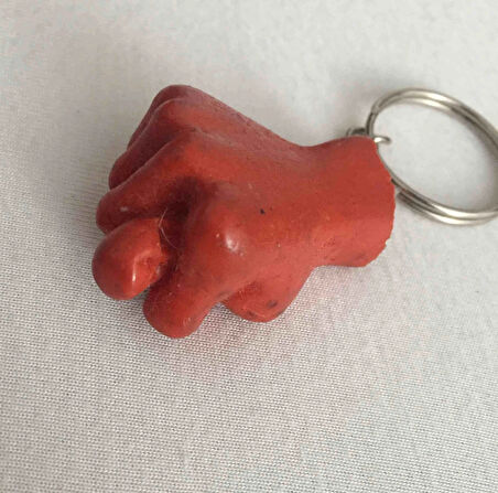 Büro Ev Ofis Hediyesi için Kiremit Renk Sevimli Muzip Nah Espirili Anahtarlık