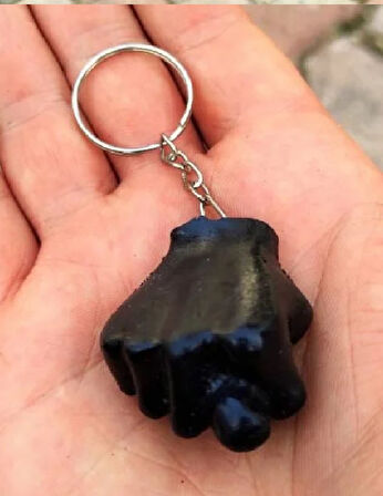 Büro Ev Ofis Hediyesi için Siyah Sevimli Muzip Nah Espirili Anahtarlık