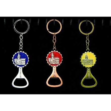 Büro Ev Ofis Hediyesi için İstanbul Hatırası Metal Açacak Tip Galata Kulesi Anahtarlık