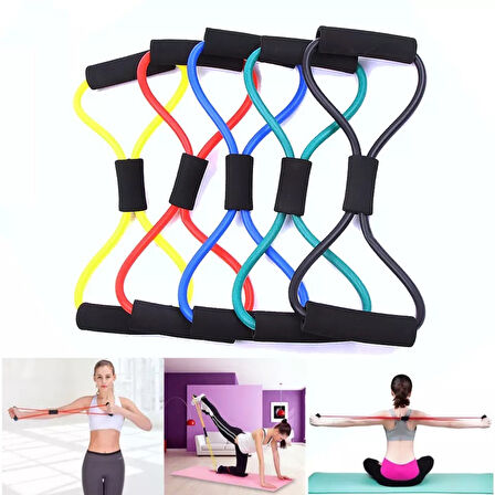 Büro Ev Ofis Yazlık Spor Egzersizi için Pilates Direnç Lastiği