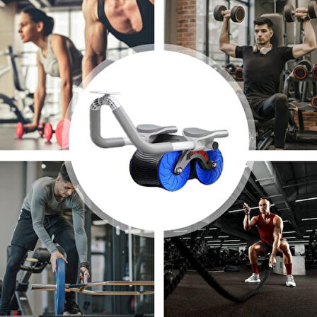 Büro Ev Ofis Yazlık Spor Egzersizi için Karın Kası Geliştirme Roller Tekerleği