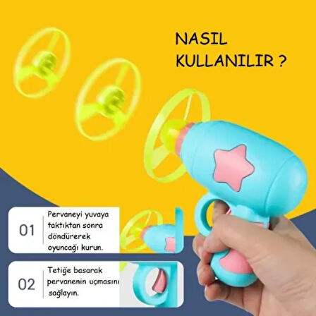 Büro Ev Ofis Çocuk Hediyesi için Işıklı Oyuncak Uçan Pervane