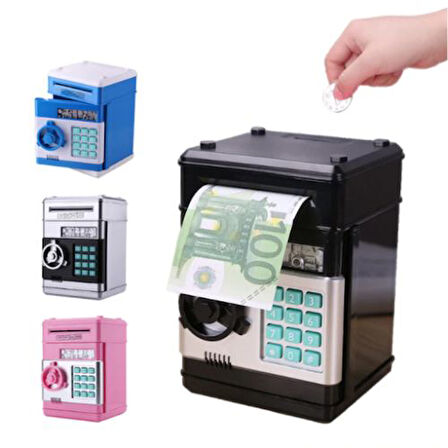 Büro Ev Ofis Çocuk Hediyesi için Tasarruf Eğitici Şifreli Atm Model Kumbara