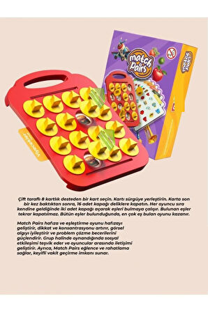 Büro Ev Ofis Oyuncak Hediyesi için Eğitici Çiftleri Eşleştirme Hafıza Oyunu