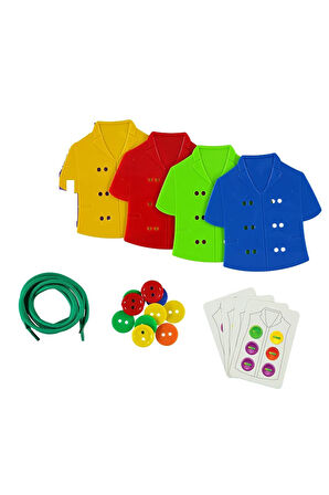 Büro Ev Ofis Oyuncak Hediyesi için Eğitici Düğme İlikleme Aktivite Eğlence Oyunu