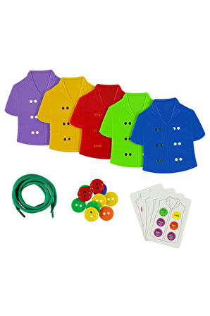 Büro Ev Ofis Oyuncak Hediyesi için Eğitici Düğme İlikleme Aktivite Eğlence Oyunu