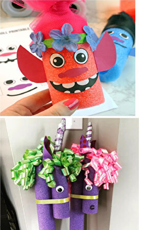 Büro Ev Ofis Oyuncak Hediyesi için Eğitici 3ADET Hayal Gücü Sosis Yapma Köpüğü Seti