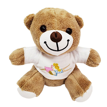 Büro Ev Ofis Oyuncak Hediyesi için Pluş Sevimli Tişörtlü Ayıcık