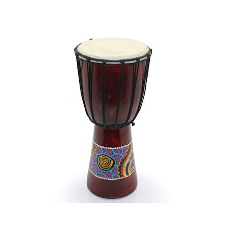 Büro Ev Ofis Hobi Müzik Keyfi için Tekli 30CM Ahşam Müzik Aleti Batikli Darbuka Çalgı