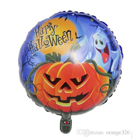 Büro Ev Ofis Etkinik Balonları için 45CM Mutlu Halloween Folyo Balon