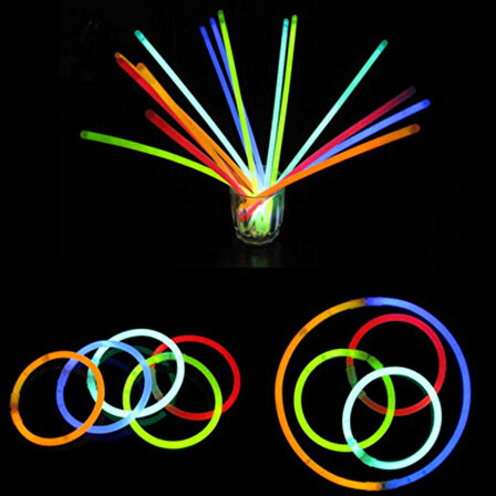 Büro Ev Ofis Etkinik Süsleri için 50ADET Fosforlu Çubuk