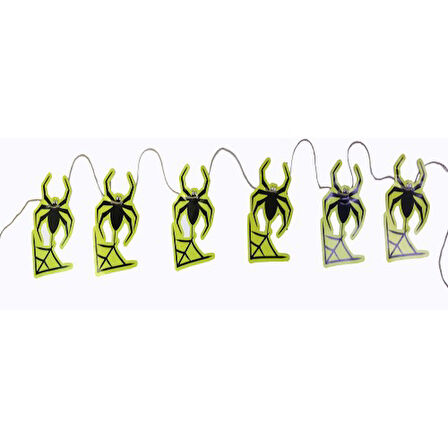 Büro Ev Ofis Etkinik Süsleri için 2MT Örümcek Şekilli Asmalı Korku Flama Banner Afişi