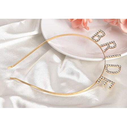 Büro Ev Ofis Etkinlik Gösteri Bekarlığa Veda Kostüm Tacı için Golden Kristal Taş Bride Taç