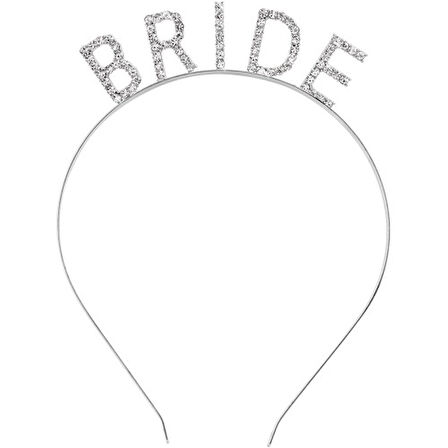 Büro Ev Ofis Etkinlik Gösteri Bekarlığa Veda Kostüm Tacı için Silver Bride Taç