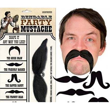 Büro Ev Ofis Etkinlik Gösteri Kostüm Bıyığı için Mustache Takma Bıyık