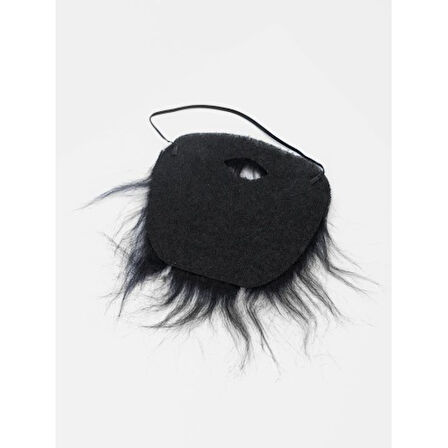 Büro Ev Ofis Etkinlik Gösteri Kostüm Sakalı için Siyah Takma Sakal