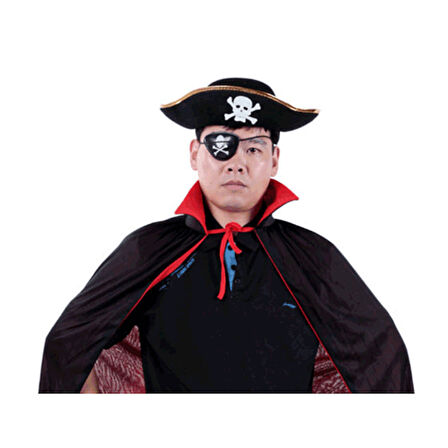 Büro Ev Ofis Etkinlik Gösteri Korsan Kostümü için Plastik Göz Bandı