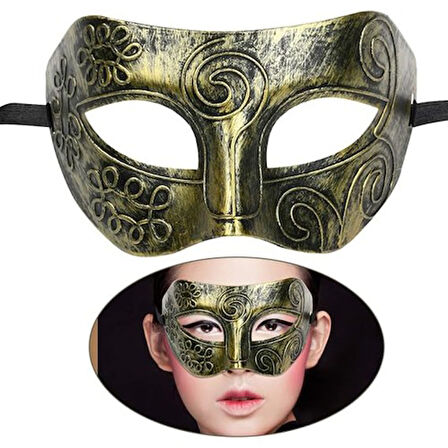 Büro Ev Ofis Etkinlik Gösteri Balo Kostüm Maskesi için Antik Tarz Maske