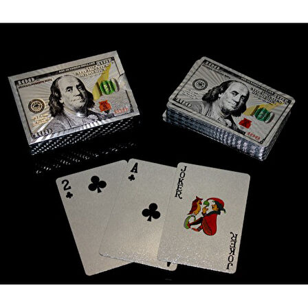 Büro Ev Ofis Etkinlik Partisi için Silver Dolar Stil Oyun Kartı